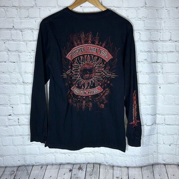 GODSMACK 2010 Tougher than Nails Boston Mass Tour Concert Band T Shirt size M - Picture 6 of 9
